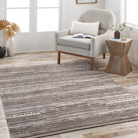 Town of Pines Global Dark Brown Area Rug