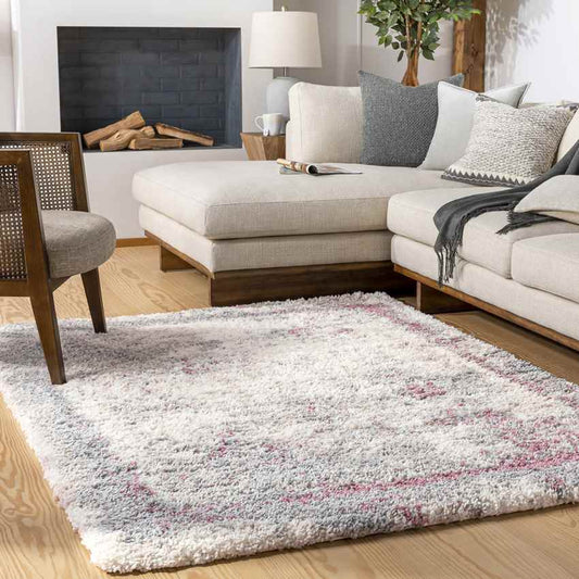 La Harpe Modern Pale Pink Area Rug