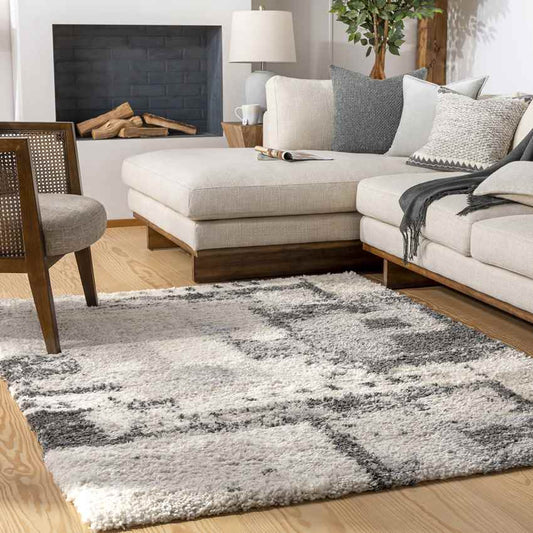 La Moille Modern Charcoal Area Rug