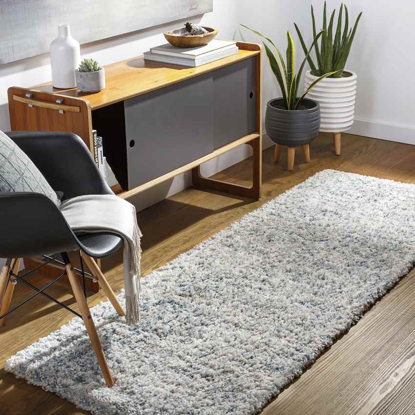 La Rose Modern Aqua Area Rug