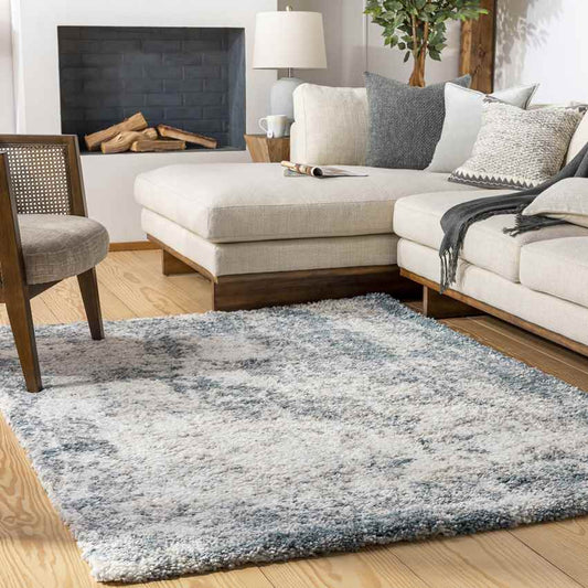 Lake Barrington Modern Aqua Area Rug