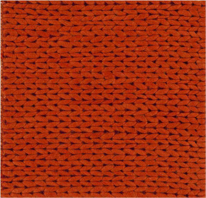 Aaron Modern Burnt Red Area Rug