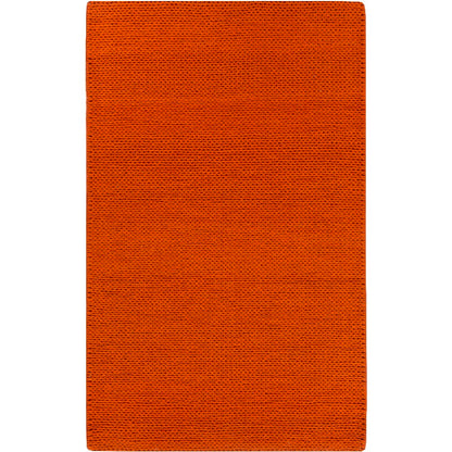 Aaron Modern Burnt Red Area Rug
