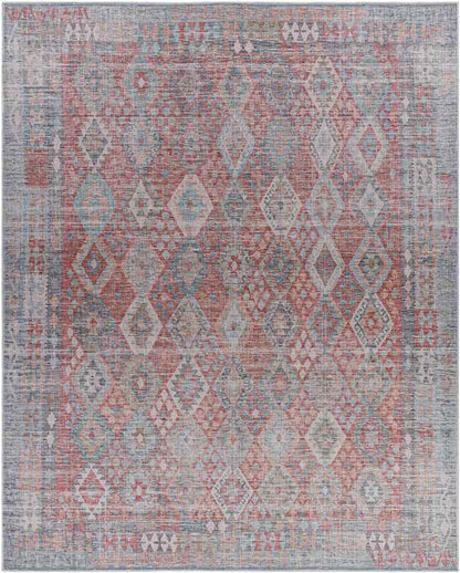 Michigantown Traditional Burnt Orange Washable Area Rug