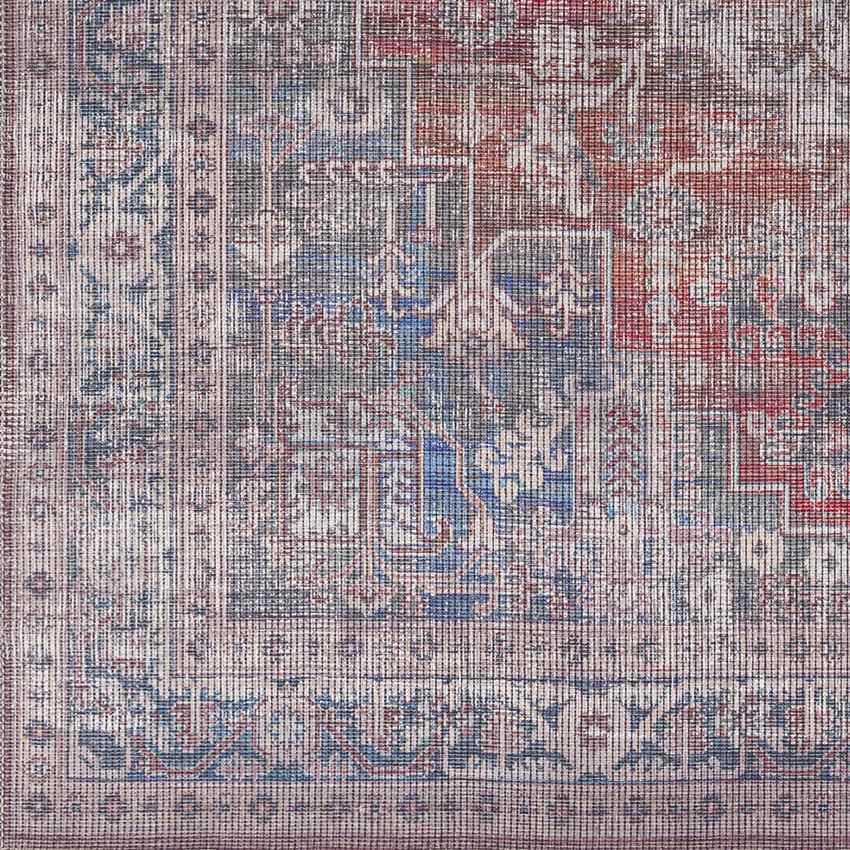 Millhousen Traditional Navy Washable Area Rug