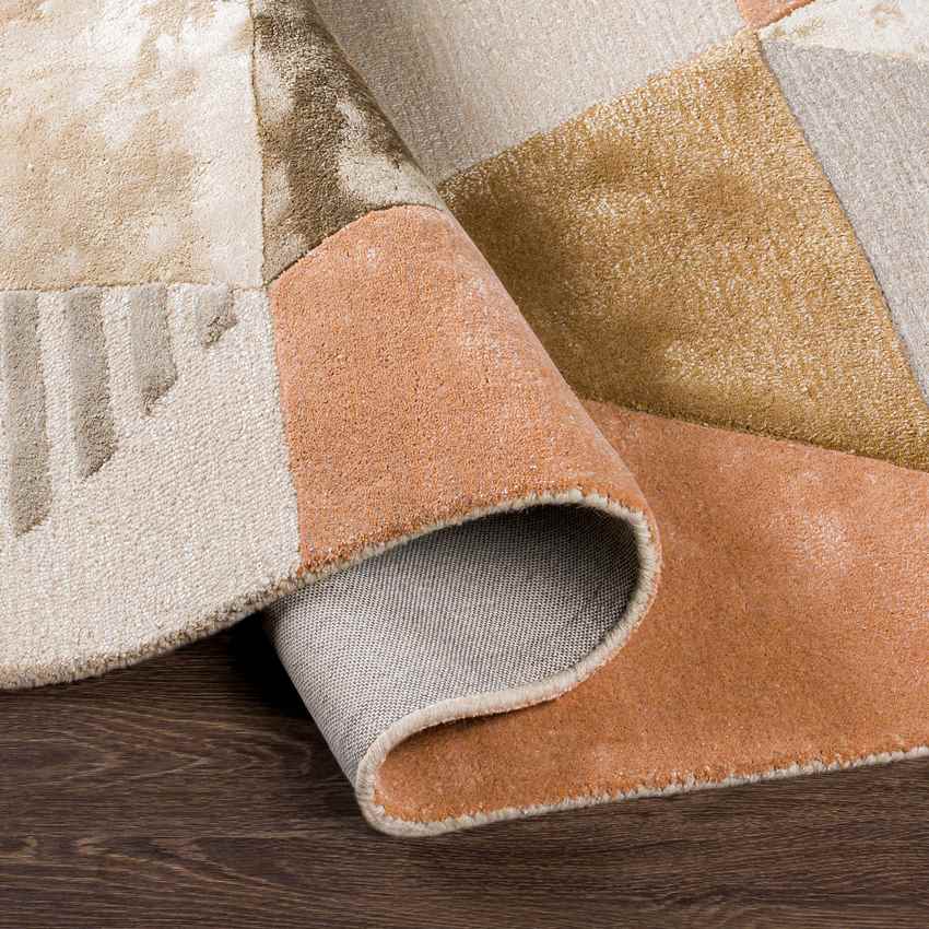 Long Grove Modern Pale Pink Area Rug