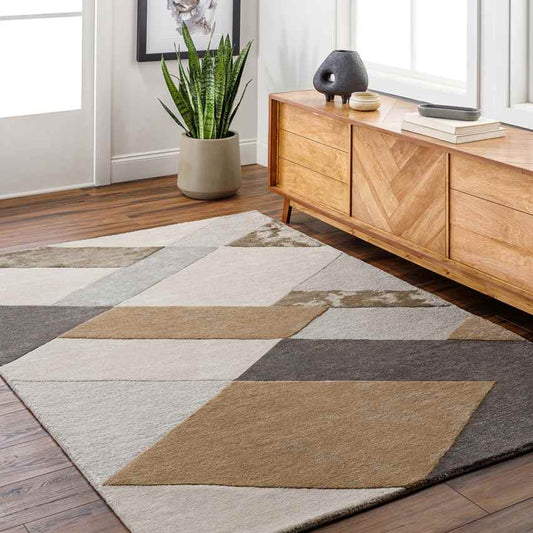 Machesney Park Modern Camel Area Rug
