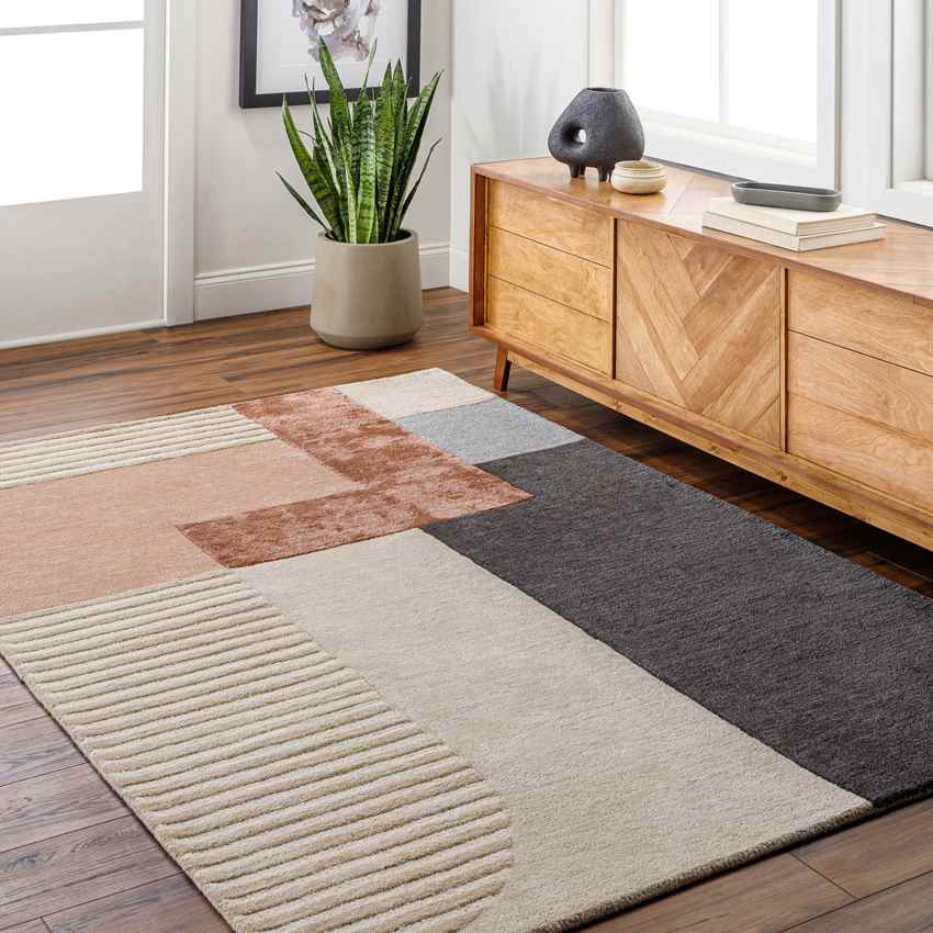 Maple Park Modern Rose Area Rug