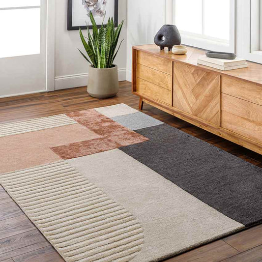 Maple Park Modern Rose Area Rug
