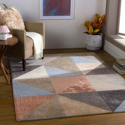 Long Creek Modern Taupe Area Rug