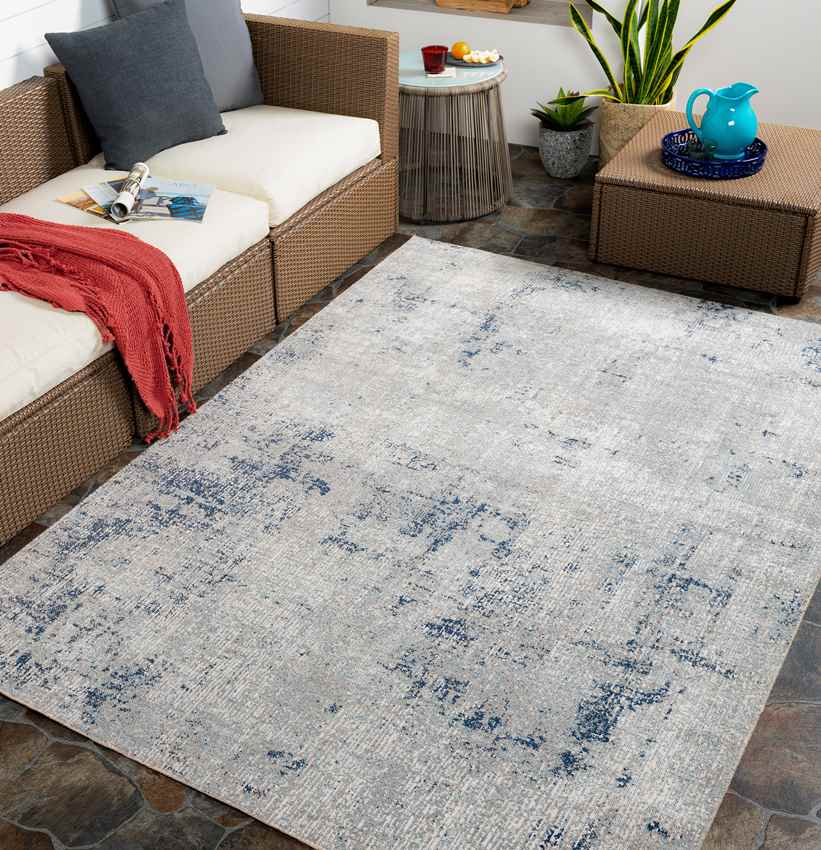 Dike Modern Light Gray Area Rug