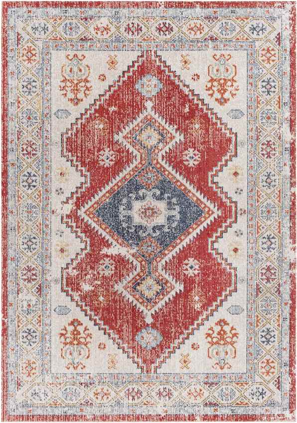 Bone Gap Global Bright Red Area Rug