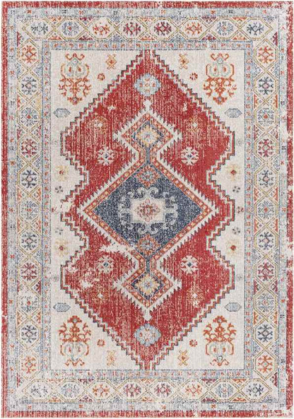 Bone Gap Global Bright Red Area Rug