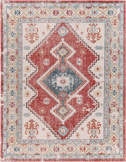 Bone Gap Global Bright Red Area Rug