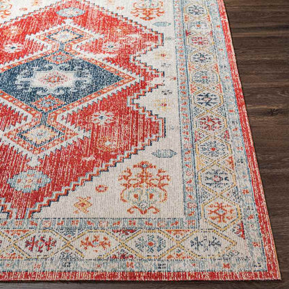 Bone Gap Global Bright Red Area Rug