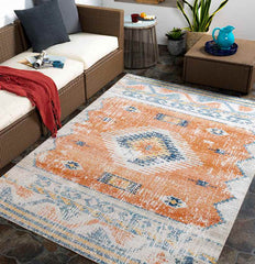 Buffalo Grove Global Burnt Orange Area Rug