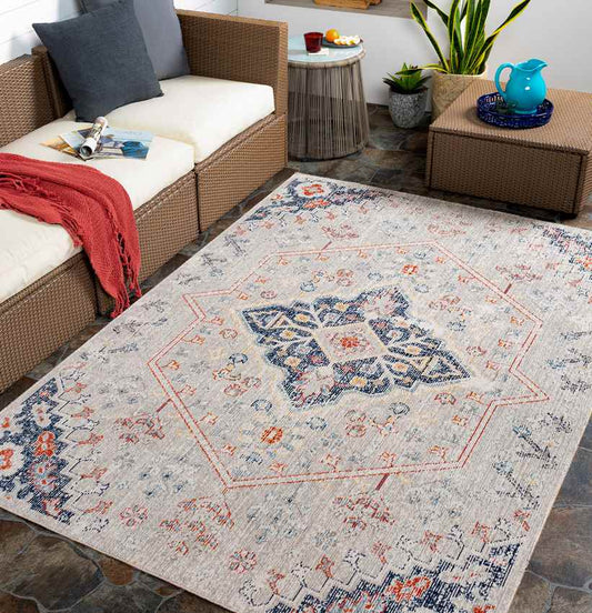 Bunker Hill Global Taupe Area Rug