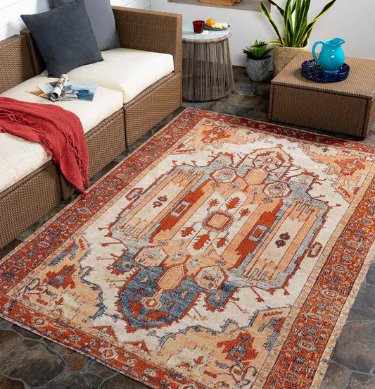 Burnt Prairie Global Terracotta Area Rug