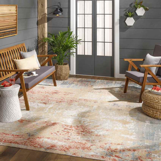 Carbon Hill Modern Burnt Orange Area Rug