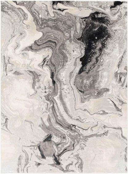 Lake Bluff Modern Black Area Rug