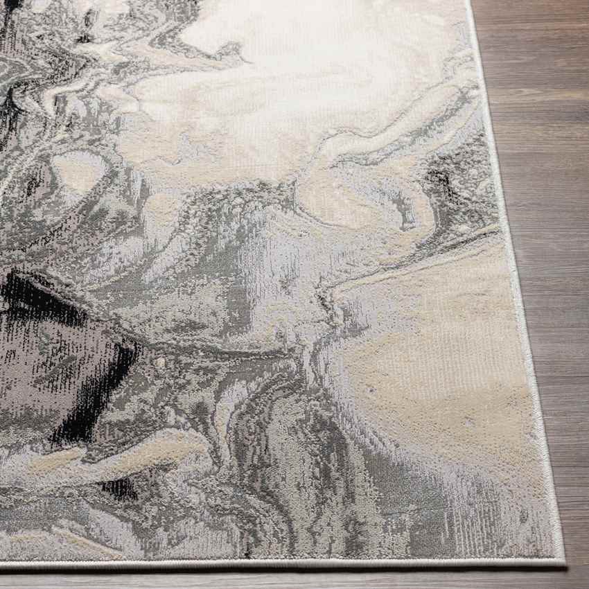 Lake Bluff Modern Black Area Rug