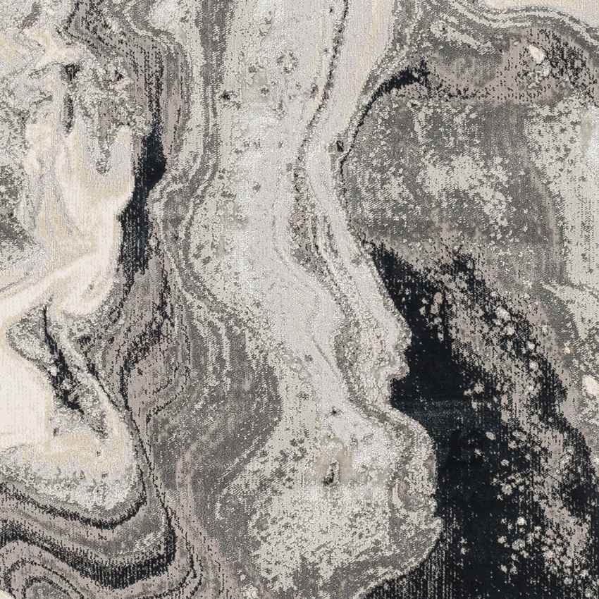 Lake Bluff Modern Black Area Rug