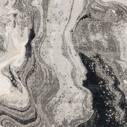 Lake Bluff Modern Black Area Rug