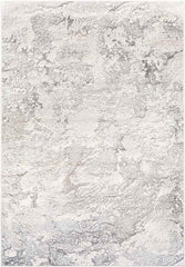 Lake in the Hills Modern Light Gray Area Rug