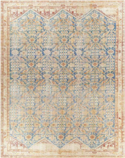 Orland Hills Traditional Burnt Orange Area Rug