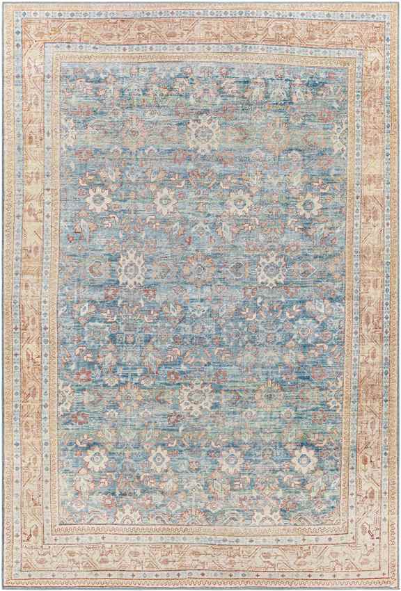 Orland Park Traditional Dark Blue Area Rug