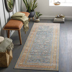 Orland Park Traditional Dark Blue Area Rug
