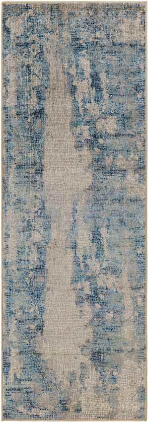 Trail Creek Modern Teal Washable Area Rug