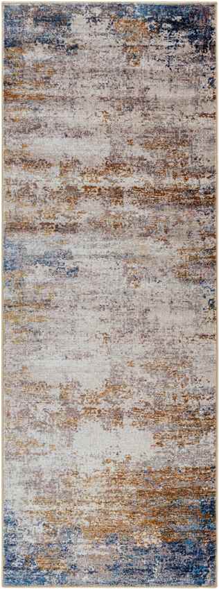 Vevay Modern Rust Washable Area Rug