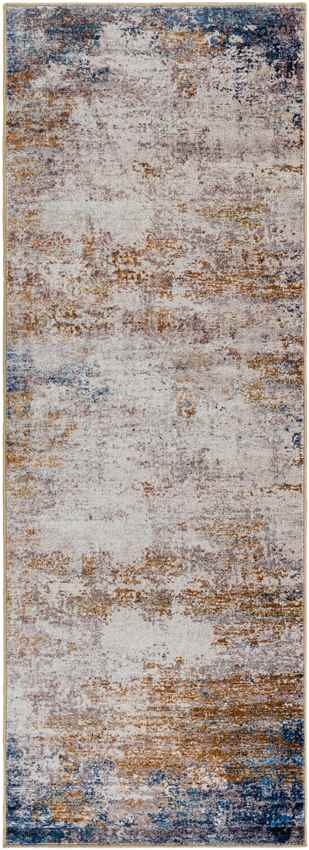 Vevay Modern Rust Washable Area Rug