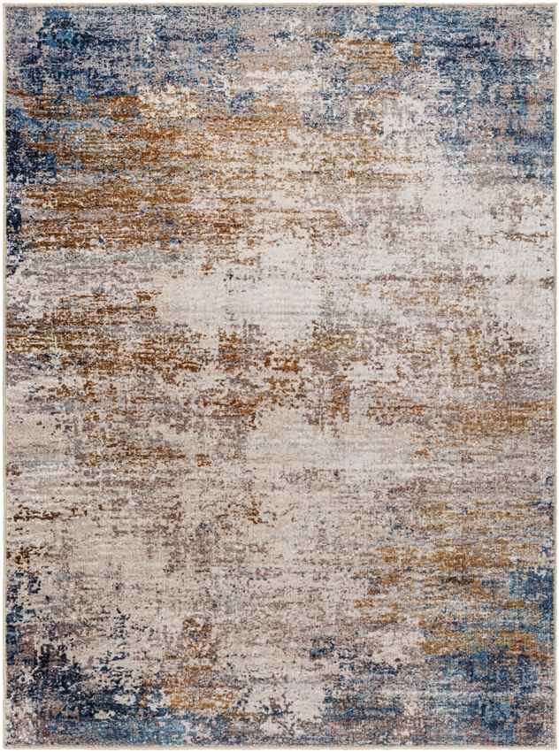 Vevay Modern Rust Washable Area Rug