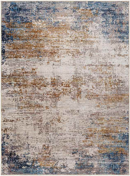 Vevay Modern Rust Washable Area Rug