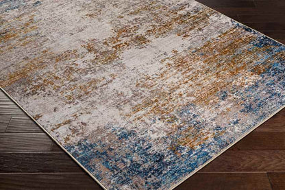 Vevay Modern Rust Washable Area Rug