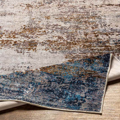 Vevay Modern Rust Washable Area Rug