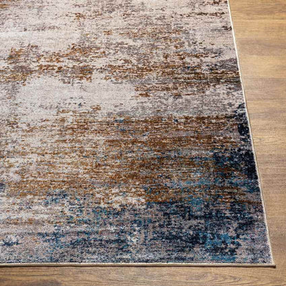 Vevay Modern Rust Washable Area Rug