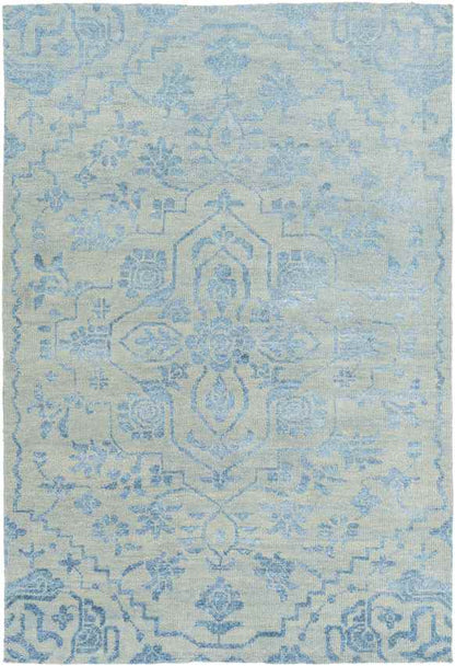 Bedworth Traditional Light Blue Area Rug