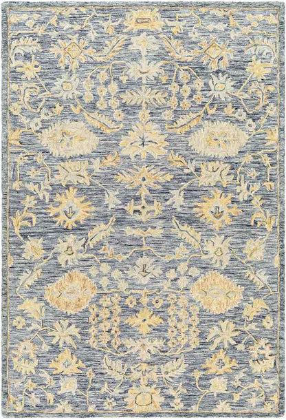 Hobart Traditional Dark Blue Area Rug