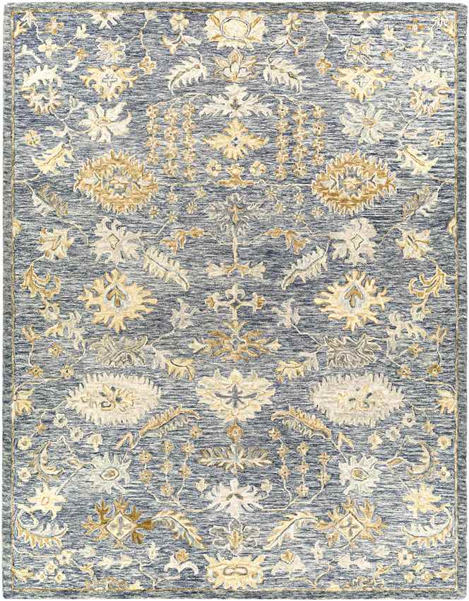 Hobart Traditional Dark Blue Area Rug