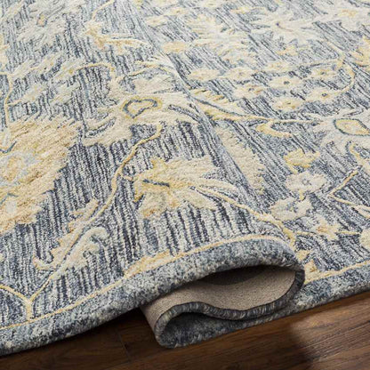 Hobart Traditional Dark Blue Area Rug