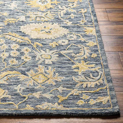 Hobart Traditional Dark Blue Area Rug