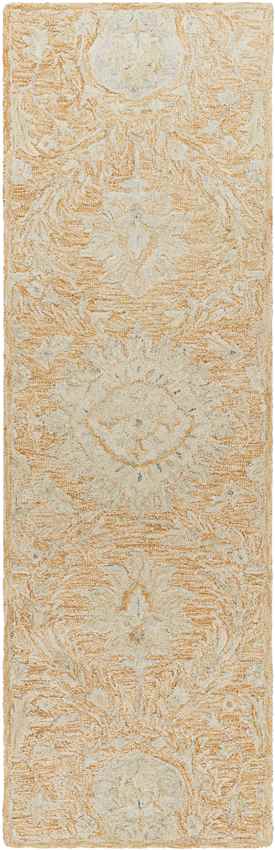 East Chicago Traditional Burnt Orange Area Rug