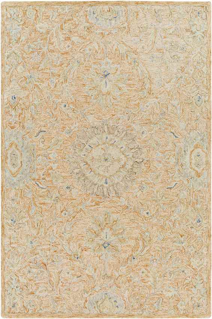 East Chicago Traditional Burnt Orange Area Rug