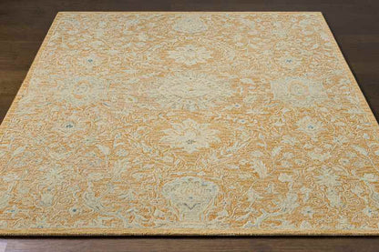 East Chicago Traditional Burnt Orange Area Rug