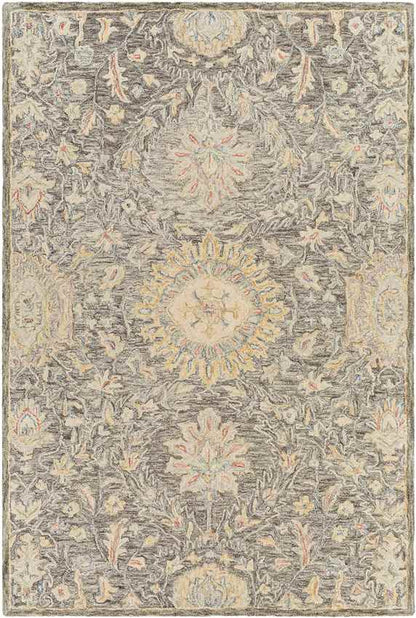 East Chicago Traditional Charcoal Area Rug