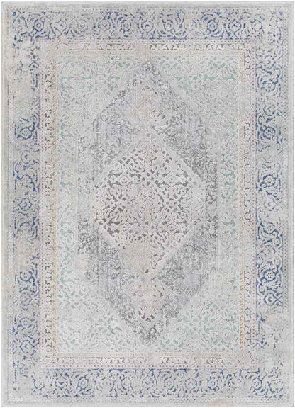 Modoc Traditional Pale Blue Area Rug