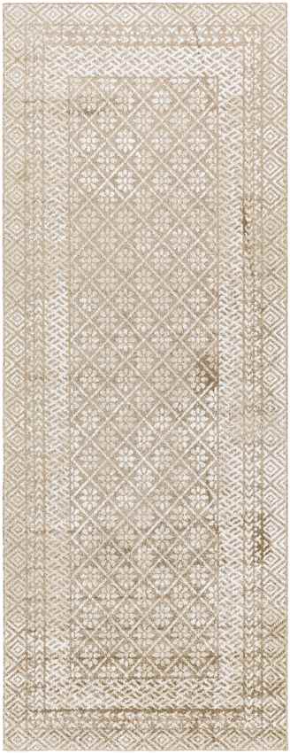 Schererville Traditional Camel Washable Area Rug